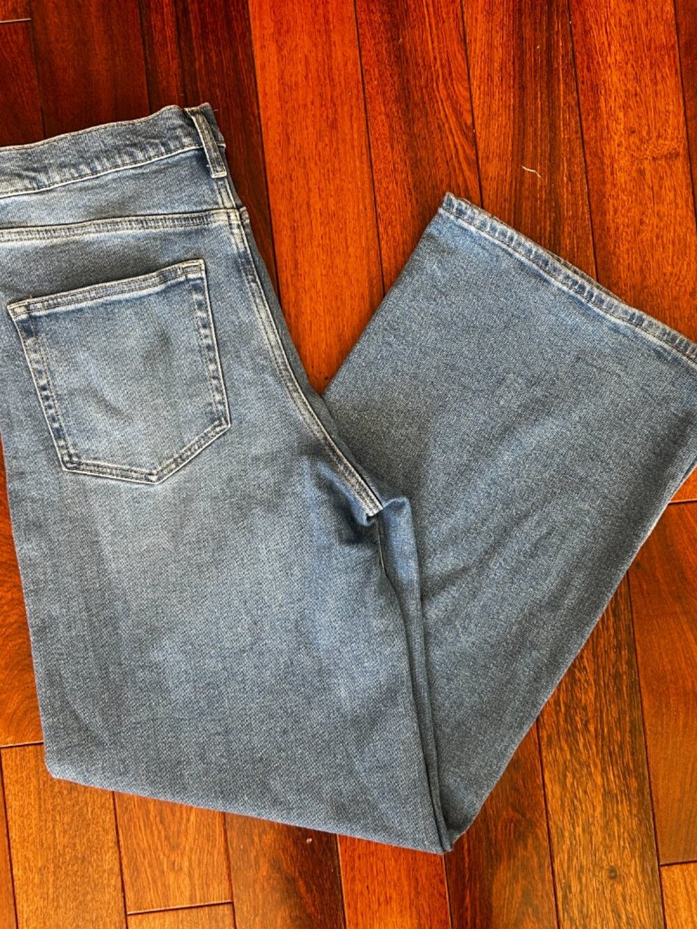 Z Supply High Rise Wide Leg Jeans Light Wash Denim Size 30 - Picture 4 of 6